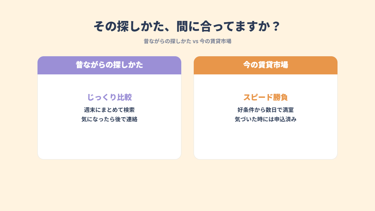 部屋が見つからない原因は「探しかた」にある?|令和のお部屋探しテク Day1