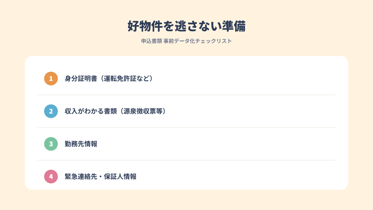好物件を横取りさせない!申込書類のデータ化|令和のお部屋探しテク Day5